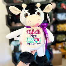 Load image into Gallery viewer, Personalised Signature Cow Teddy