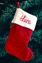 Load image into Gallery viewer, Personalised Plush Christmas Stocking