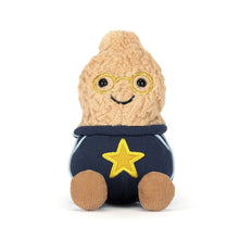 Load image into Gallery viewer, Jellycat Amuseables Peanut Star Student Plush toy resembling a peanut with glasses and a star on a white background