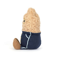 Load image into Gallery viewer, Jellycat Amuseables Peanut Star Student Small plush toy with a navy outfit on a white background