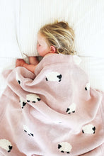 Load image into Gallery viewer, Alimrose Baa Baa Baby Blanket | Pink
