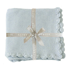Load image into Gallery viewer, Alimrose Organic Cotton Knit Blanket | Powder Blue