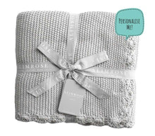 Load image into Gallery viewer, Alimrose Organic Cotton Knit Blanket - Grey