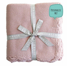 Load image into Gallery viewer, Alimrose Organic Cotton Knit Blanket | Petal Pink