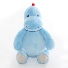 Load image into Gallery viewer, Personalised Baby Blue Dinosaur Cubby front view