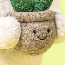 Load image into Gallery viewer, Jellycat Cream Bunny with Plant close up