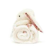Load image into Gallery viewer, Jellycat - Blossom Cream Bunny 'Berry' Blankie side