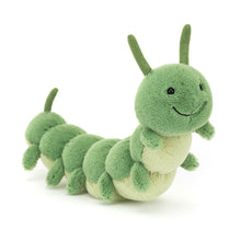Load image into Gallery viewer, Jellycat Green plush caterpillar toy on a white background