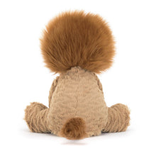 Load image into Gallery viewer, Jellycat Fuddlewuddle Lion Back view of a plush lion toy with brown mane on a white background