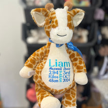 Load image into Gallery viewer, Personalised Baby Giraffe Cubby
