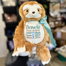 Load image into Gallery viewer, Personalised Baby Sloth