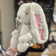 Load image into Gallery viewer, Personalised Jiggle & Giggle Medium Bunny | Grey