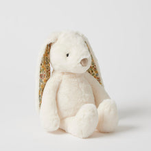 Load image into Gallery viewer, Personalised Jiggle & Giggle Medium Bunny | Floral White side view