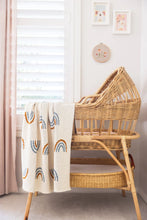 Load image into Gallery viewer, Alimrose Rainbow Baby Blanket | Blue