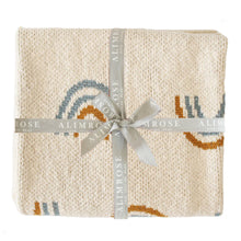 Load image into Gallery viewer, Alimrose Rainbow Baby Blanket | Blue