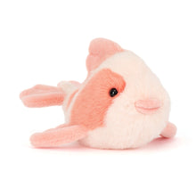 Load image into Gallery viewer, Jellycat Fancy Carp Plush fish toy with pink and white colors on a white background