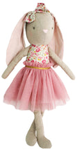Load image into Gallery viewer, Personalised Alimrose Linen Pearl Cuddle Bunny - Blush 55cm
