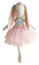 Load image into Gallery viewer, Personalised Alimrose Linen Pearl Cuddle Bunny - Liberty Blue 55cm