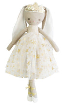 Load image into Gallery viewer, Personalised Alimrose Billie Princess Bunny 43cm - Gold
