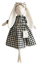 Load image into Gallery viewer, Personalised Alimrose Sofia Bunny 50cm - Black Check
