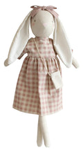 Load image into Gallery viewer, Personalised Alimrose Sofia Bunny 50cm - Rose Check