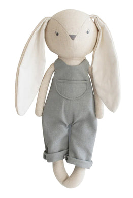 Personalised Alimrose Oliver Bunny 28cm - Grey
