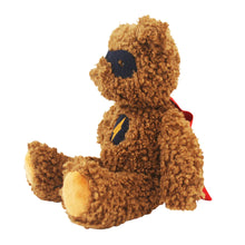 Load image into Gallery viewer, Personalised Alimrose Super Hero Ted 29cm sitting side on