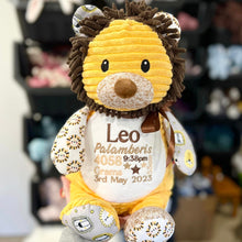 Load image into Gallery viewer, Personalised Harlequin Sensory Lion Cubby