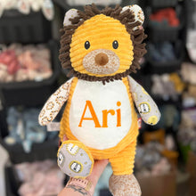 Load image into Gallery viewer, Personalised Harlequin Sensory Lion Cubby