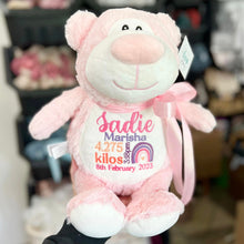 Load image into Gallery viewer, Personalised Pink Bear Cubby
