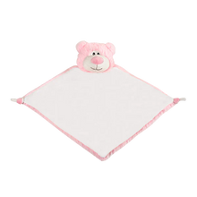Load image into Gallery viewer, Personalised pink bear comforter blankie