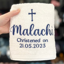 Load image into Gallery viewer, Christening/Baptism Hand Towel