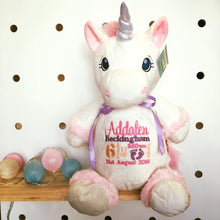 Load image into Gallery viewer, Personalised White Unicorn Cubby