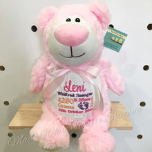 Load image into Gallery viewer, Personalised Pink Bear Cubby
