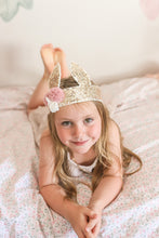 Load image into Gallery viewer, Alimrose Sequin Bunny Crown Gold