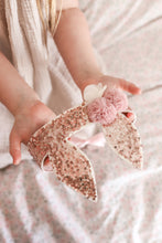 Load image into Gallery viewer, Alimrose Sequin Bunny Crown Rose Gold