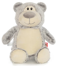 Load image into Gallery viewer, Personalised Silver Grey Bear Cubby