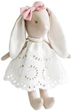 Load image into Gallery viewer, Personalised Alimrose Baby Broderie Bunny 26cm