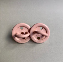 Load image into Gallery viewer, Blush Pink Natural Rubber Dummy Twin Pack - Cub and Bear Co