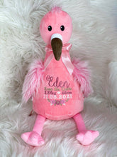 Load image into Gallery viewer, Personalised Flamingo teddy