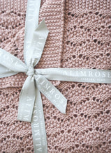 Load image into Gallery viewer, Alimrose Organic Heritage Knit Baby Blanket - Blossom