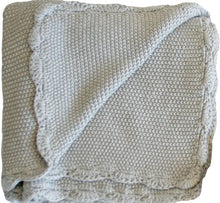 Load image into Gallery viewer, Alimrose Organic Cotton Knit Blanket - Grey