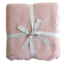 Load image into Gallery viewer, Alimrose Organic Cotton Knit Blanket | Petal Pink