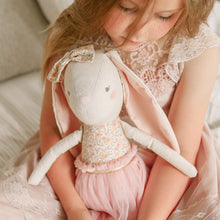Load image into Gallery viewer, Alimrose Linen Pearl Cuddle Bunny - Blossom Lily Pink 55cm