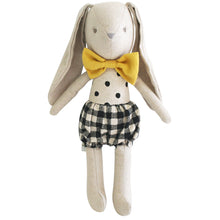 Load image into Gallery viewer, Alimrose Baby Boy Bunny 26cm Black Check