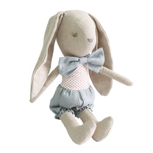 Load image into Gallery viewer, Alimrose Baby Boy Bunny 26cm Grey Red