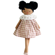 Load image into Gallery viewer, Alimrose Aggie Doll Rose Check 45cm