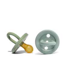 Load image into Gallery viewer, Sage Green Natural Rubber Dummy Twin Pack - Cub and Bear Co