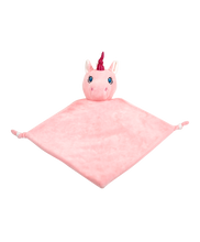 Load image into Gallery viewer, Personalised Pink Unicorn Blankie comforter soother