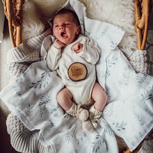 Load image into Gallery viewer, Fern Green Muslin Swaddle Organic Cotton